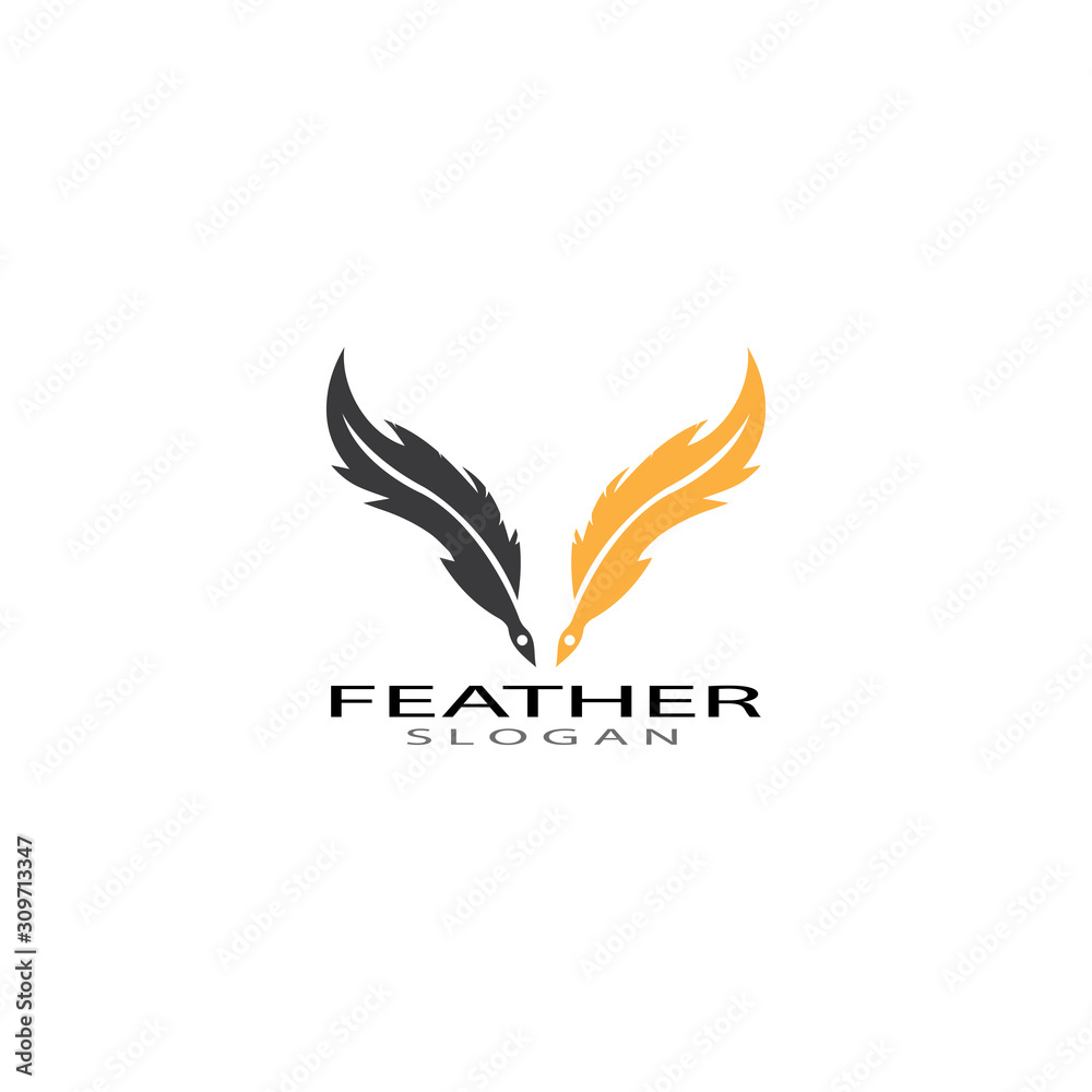 feather logo vector templates feather logo vector templates