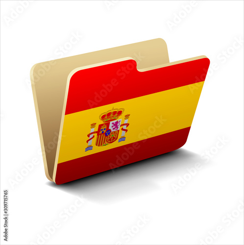 document icon of the flag of the country of Spain