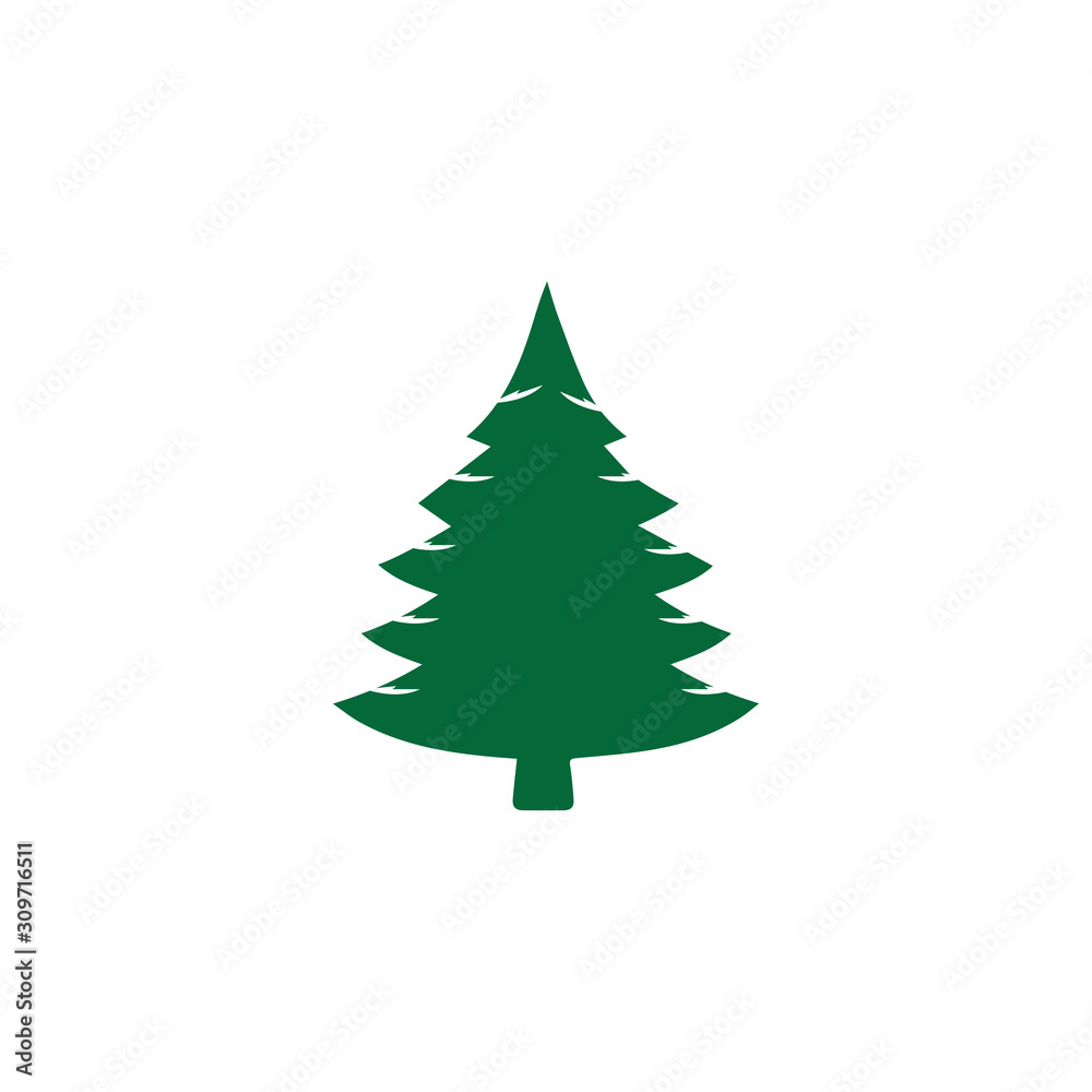 pine tree logo illustration vector design pine tree logo illustration vector design