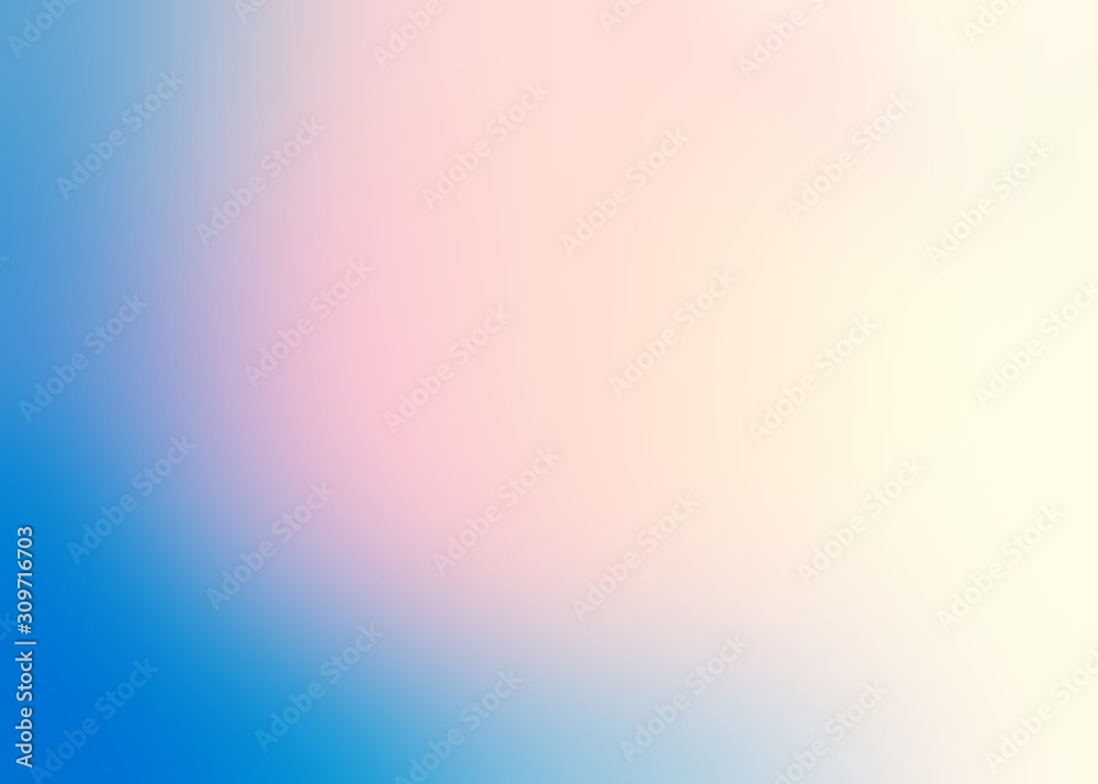 Cold blue pink gradient blur background. Defocus simple pattern.