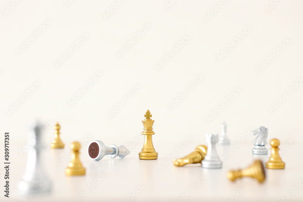Image of chess game. Business, competition, strategy, leadership and success concept Image of chess game. Business, competition, strategy, leadership and success concept