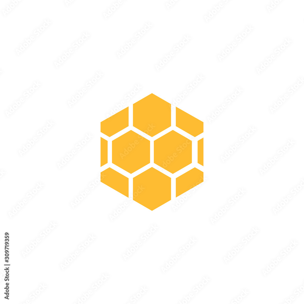 honeycomb ilustration logo vector template honeycomb ilustration logo vector template