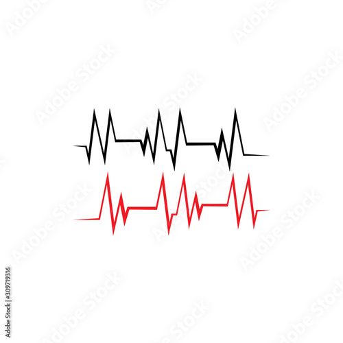 PULSE LINE ILUSTRATION VECTOR TEMPLATE