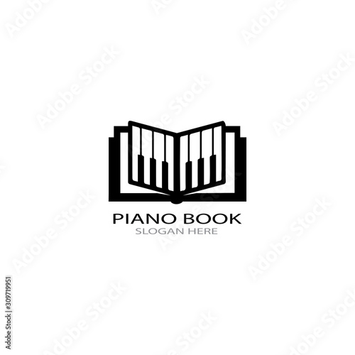 piano icon vector ilustration template