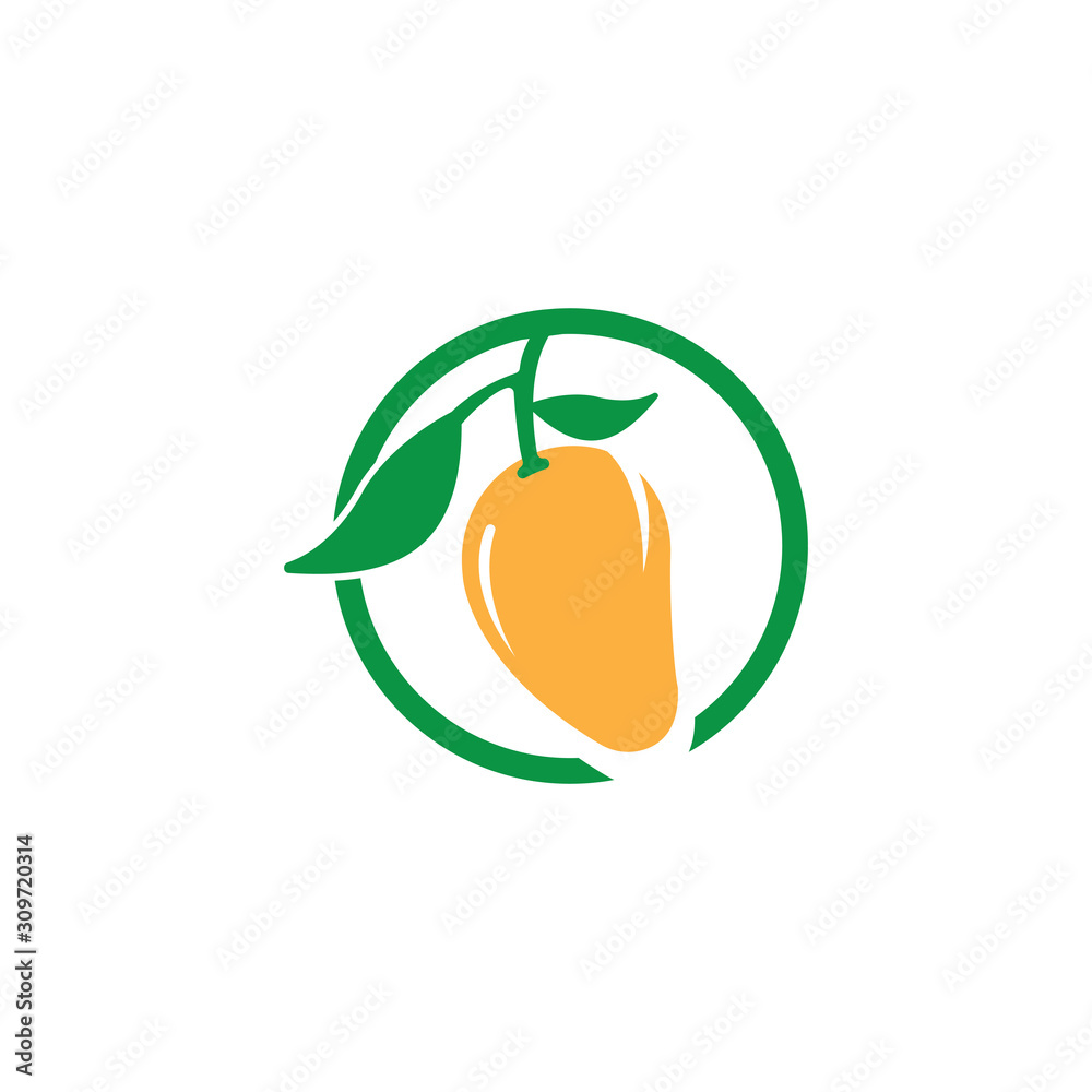 mango logo template vector illustration design mango logo template vector illustration design