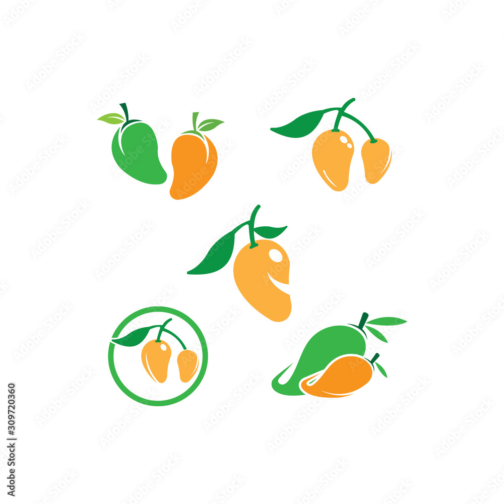 mango logo template vector illustration design mango logo template vector illustration design