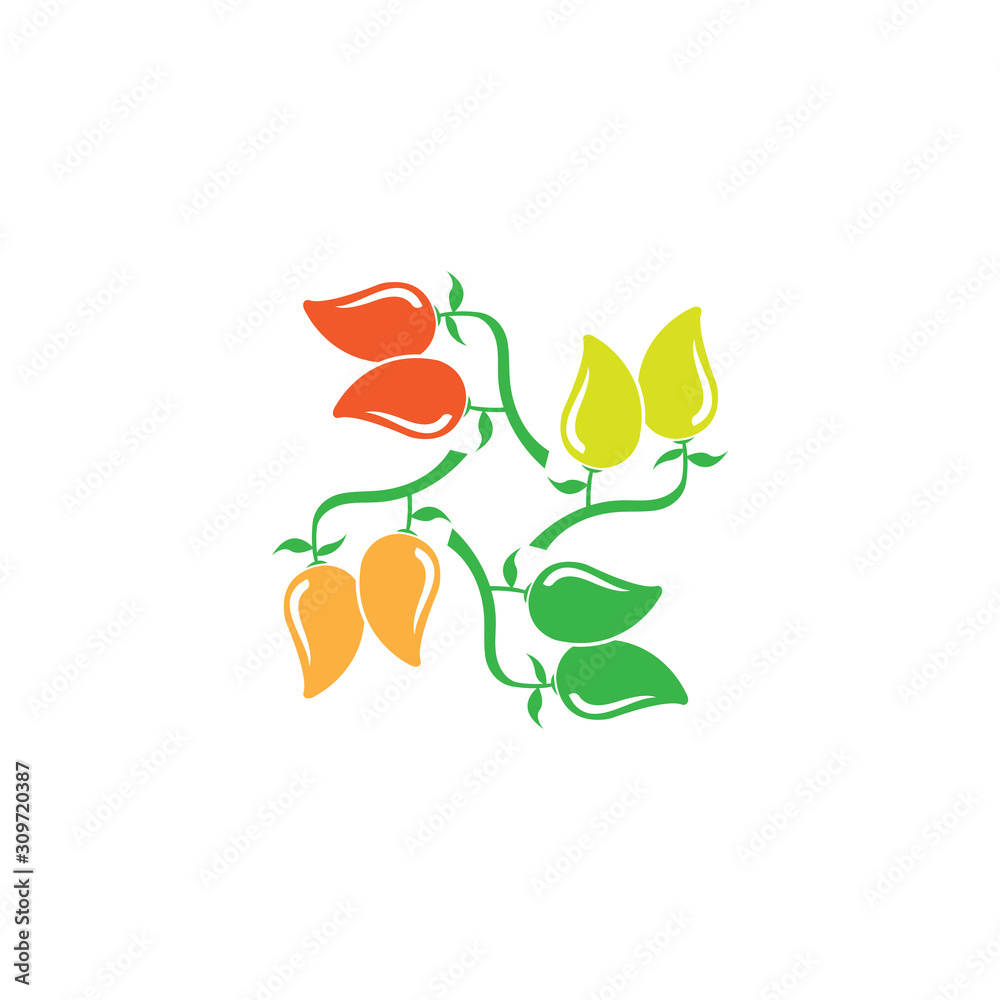 mango logo template vector illustration design mango logo template vector illustration design