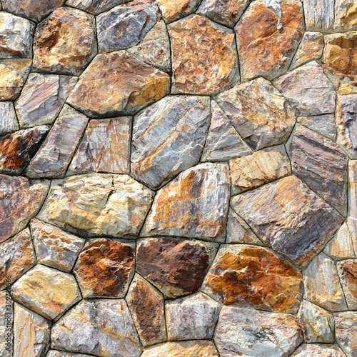 Brown stone wall