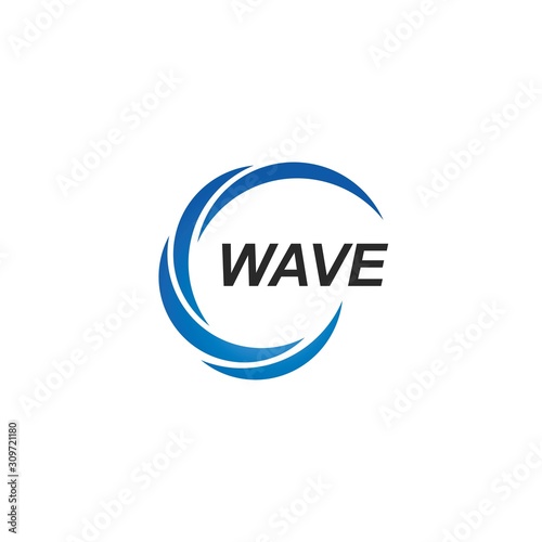 Water Wave symbol and icon Logo Template 