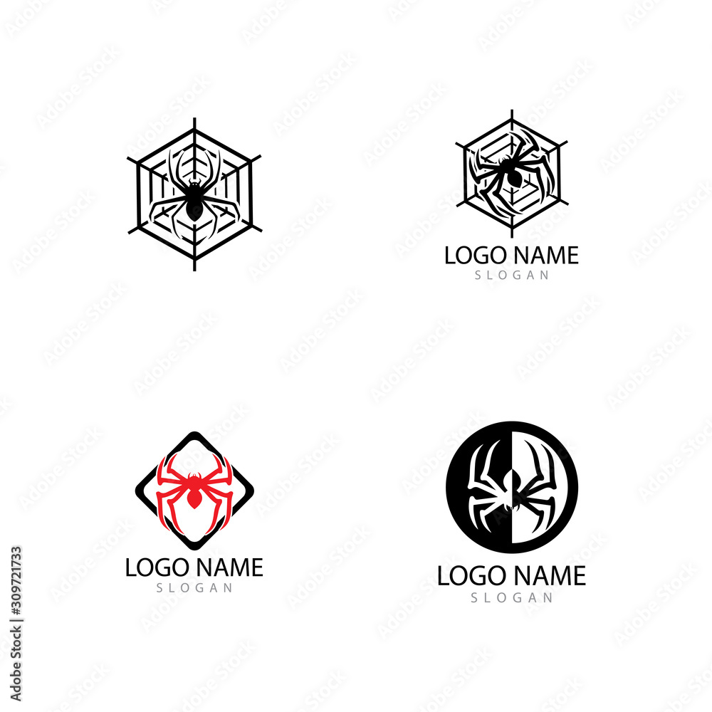 spider ilustration logo vector template spider ilustration logo vector template