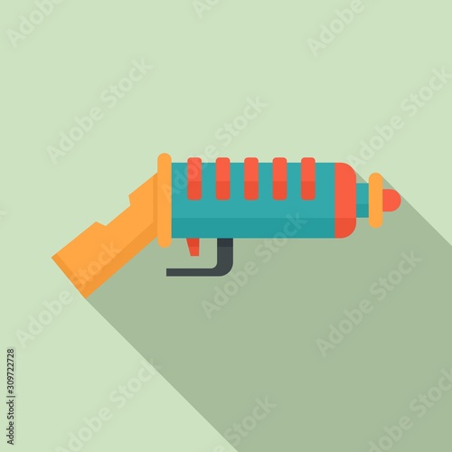 Modern blaster icon. Flat illustration of modern blaster vector icon for web design