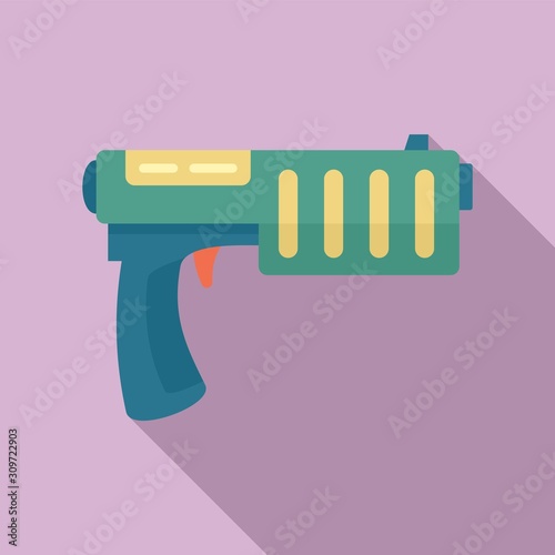 Kid blaster icon. Flat illustration of kid blaster vector icon for web design