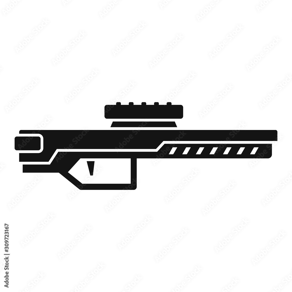 Energy blaster icon. Simple illustration of energy blaster vector icon for web design isolated on white background