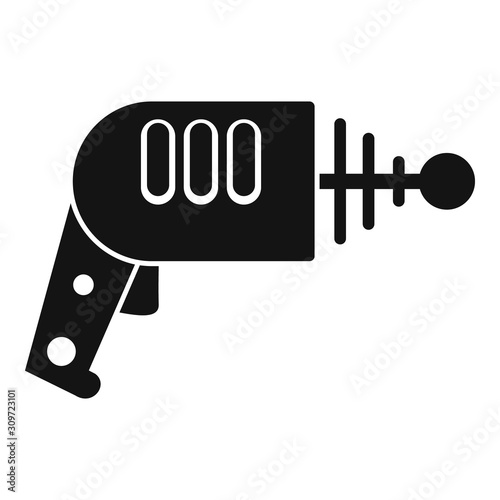 Space blaster icon. Simple illustration of space blaster vector icon for web design isolated on white background