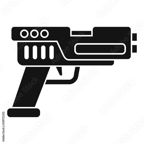 Automatic blaster icon. Simple illustration of automatic blaster vector icon for web design isolated on white background