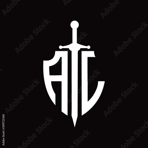 AL logo with shield shape and sword