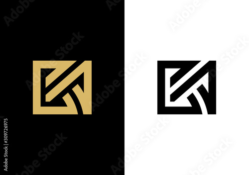 CA letter logo design, Creative modern letters logo icon, luxury vector illustration