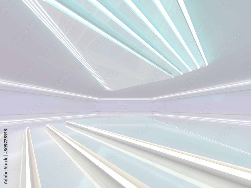Abstract modern architecture background. 3D Abstract modern architecture background. 3D