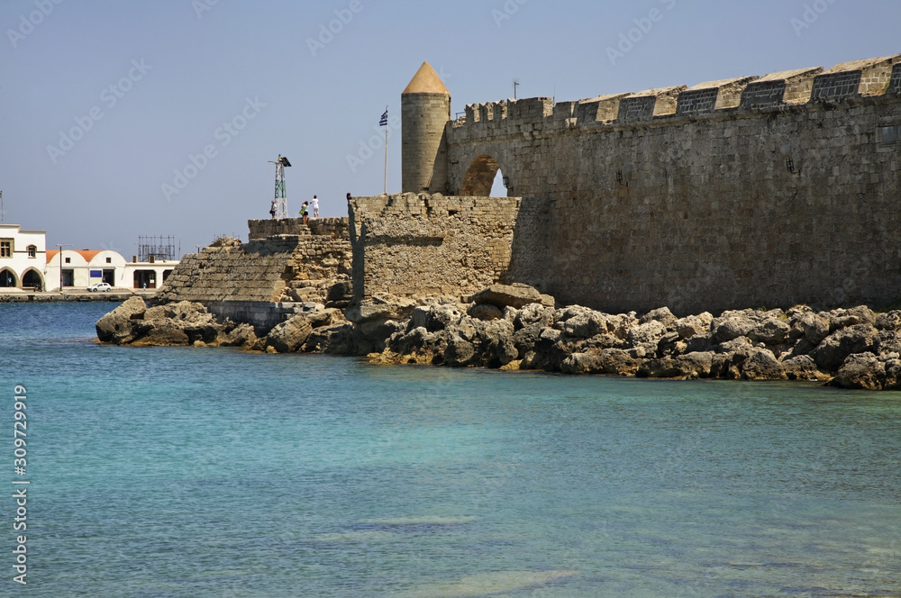 Palace of Grand Master of Knights of Rhodes in Rhodes city. Rhodes island. Greece Palace of Grand Master of Knights of Rhodes in Rhodes city. Rhodes island. Greece