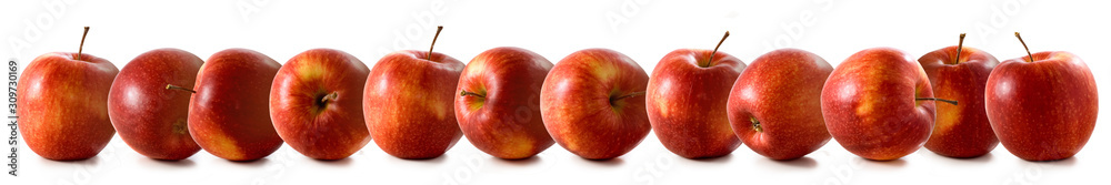 Fototapeta szczegół izolowane obraz jabłek na białym tle