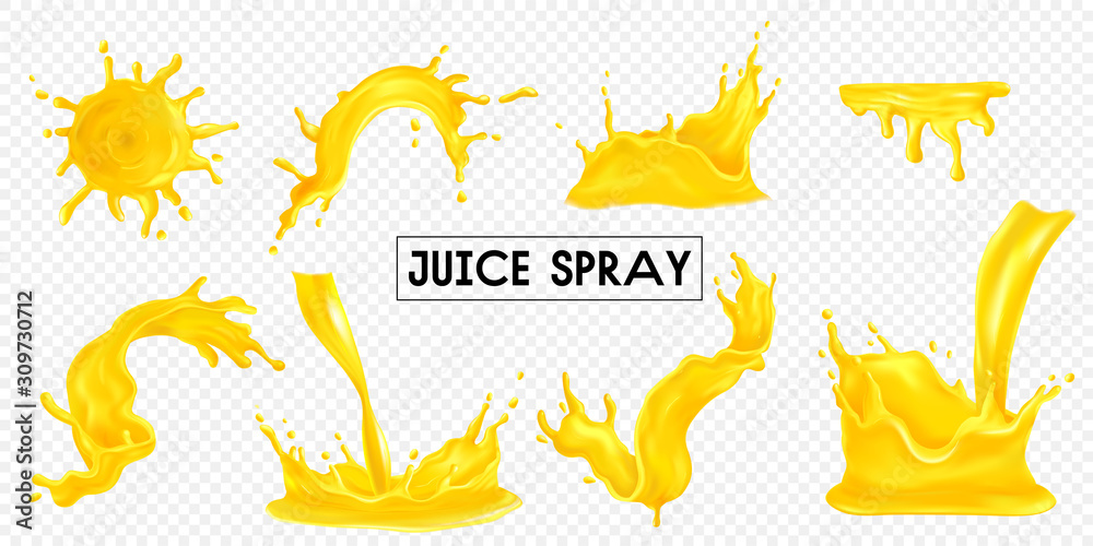 Juice Spray Transparent Set
