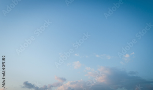 Blue sky and white clouds