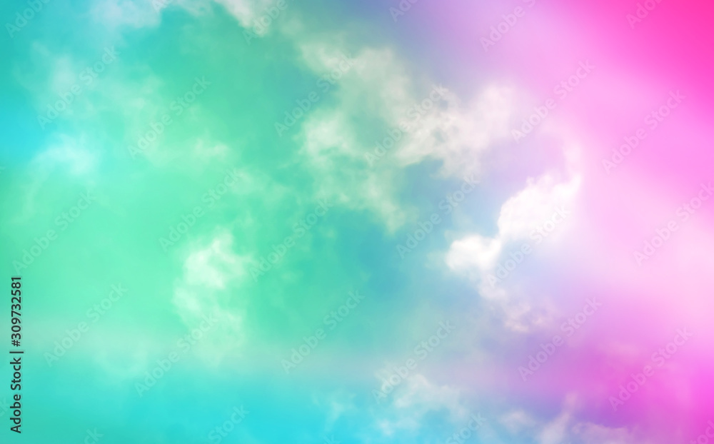 The magical imagination of the sky, the magic of the sky, the pastel clouds for background images and the placement of beautiful letters The magical imagination of the sky, the magic of the sky, the pastel clouds for background images and the placement of beautiful letters