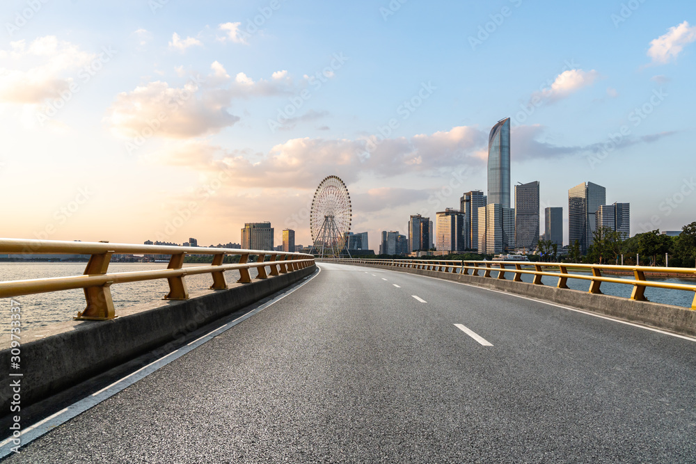 Obraz premium road in city