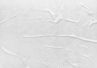Surface of wet crumpled glued paper