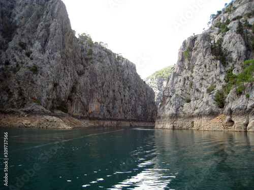 cliffs above the lake