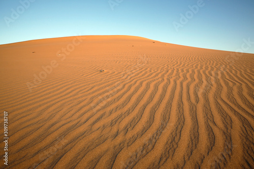 Sand Dunes of Ica Desert  Close to Huacachina Oasis. Ica  Peru.