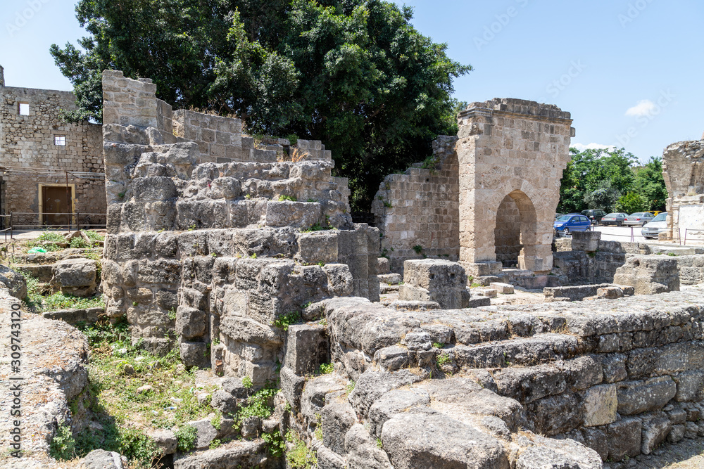Archaeological excavations in the old town of Rhodes city Archaeological excavations in the old town of Rhodes city