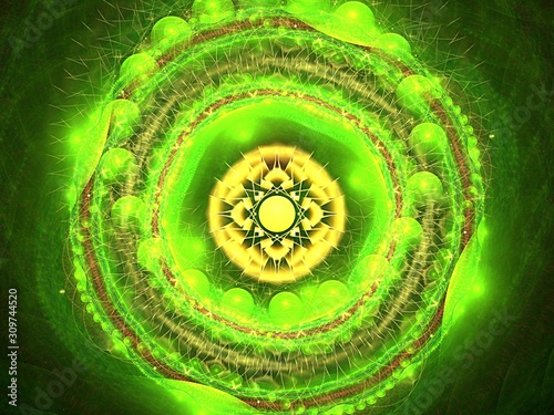 gold star and green nice fractal
