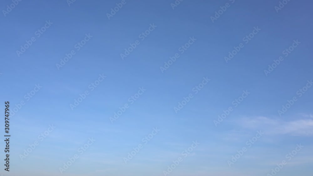 Beautiful clear peaceful blue sky video timelapse