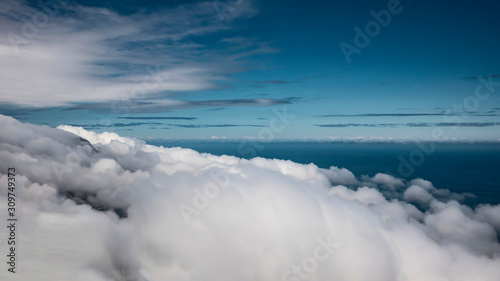 clouds over the sea