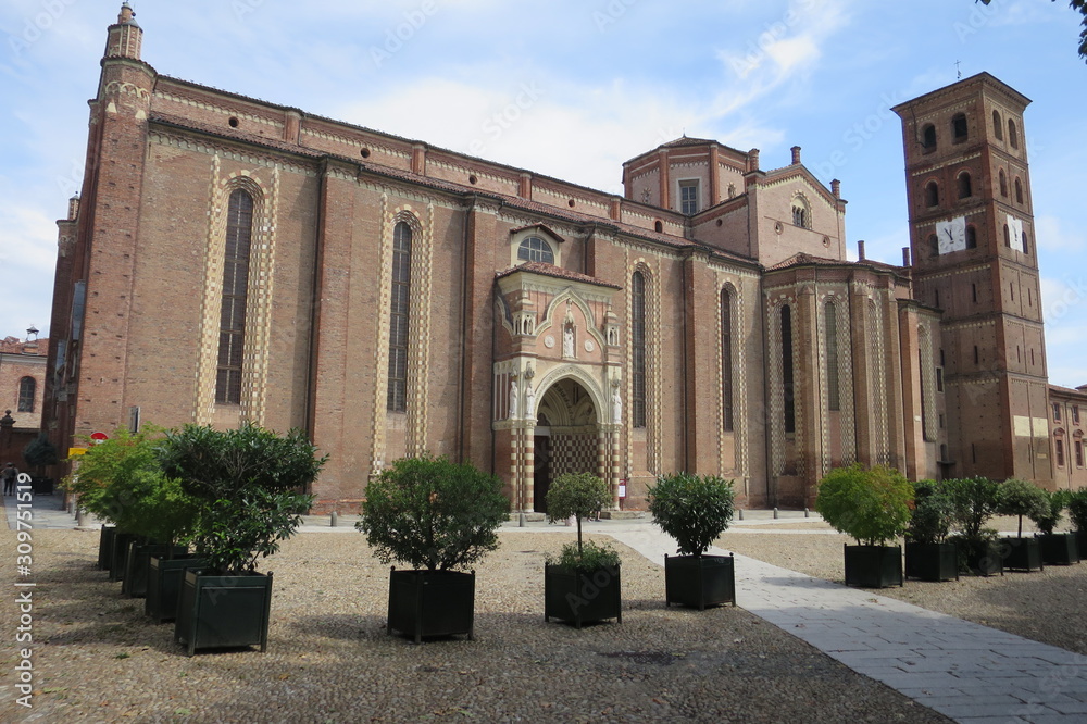 Piemonte Italia Asti cattedrale del centro storico