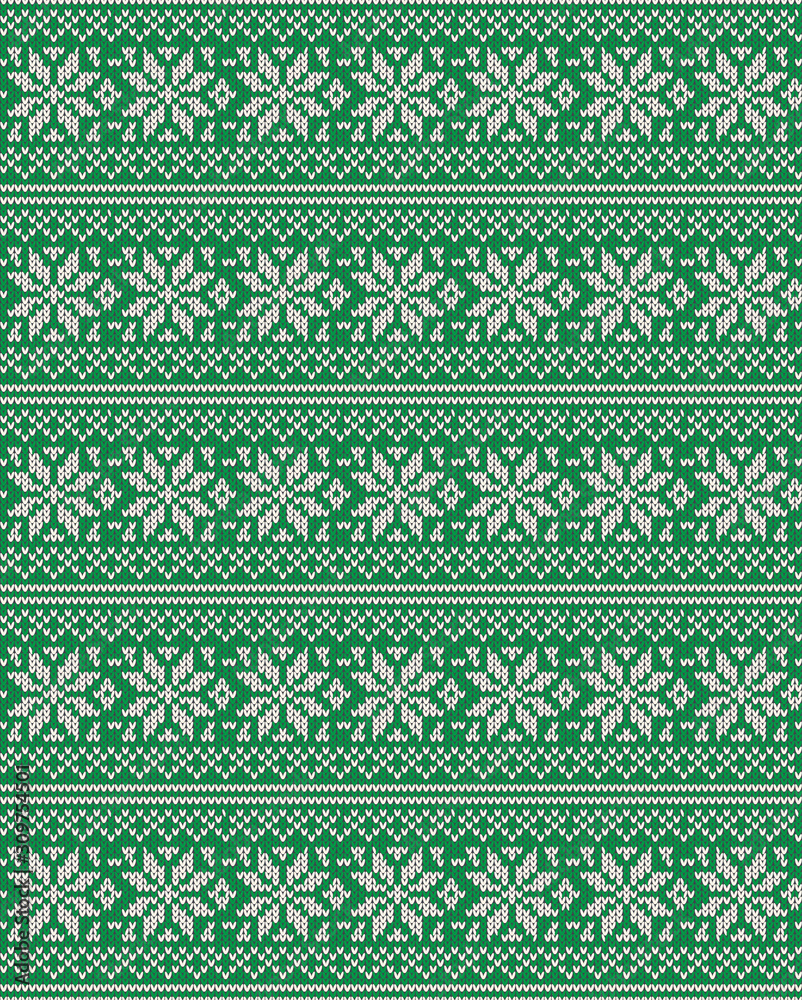 eps Vector image:Snow Crystal Knit pattern