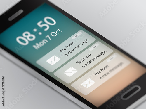 New Mail Notification on Smart Phone Device