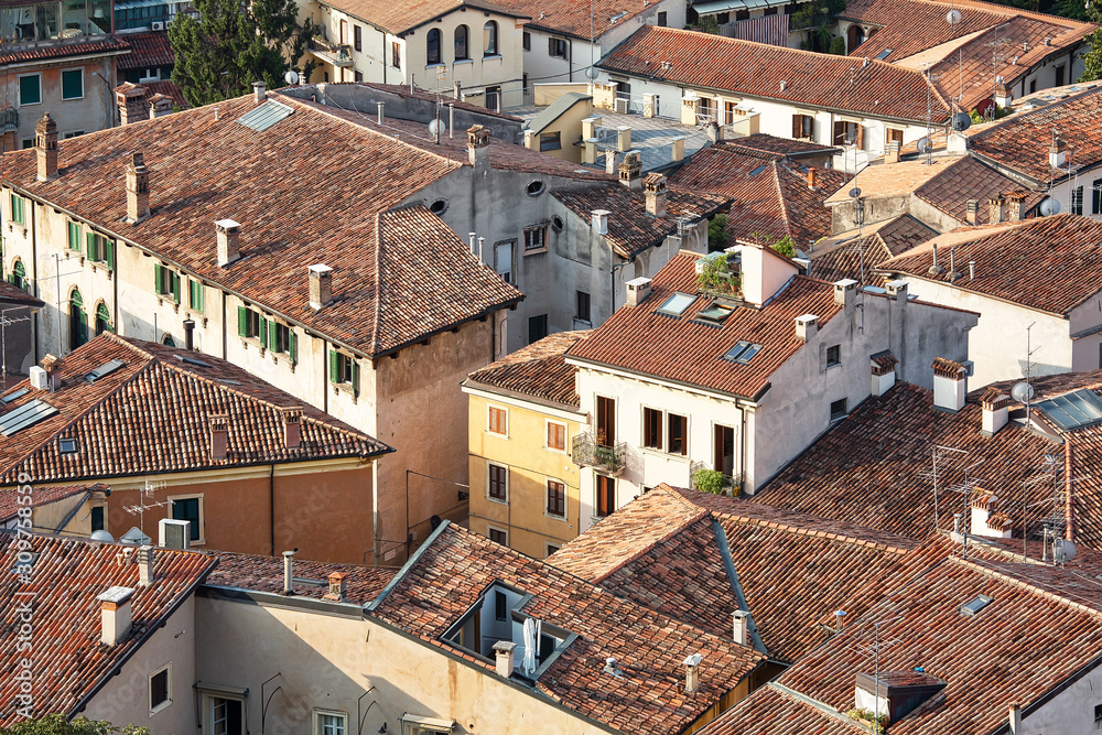 Rooftops of Verona, urban outdoor background Rooftops of Verona, urban outdoor background