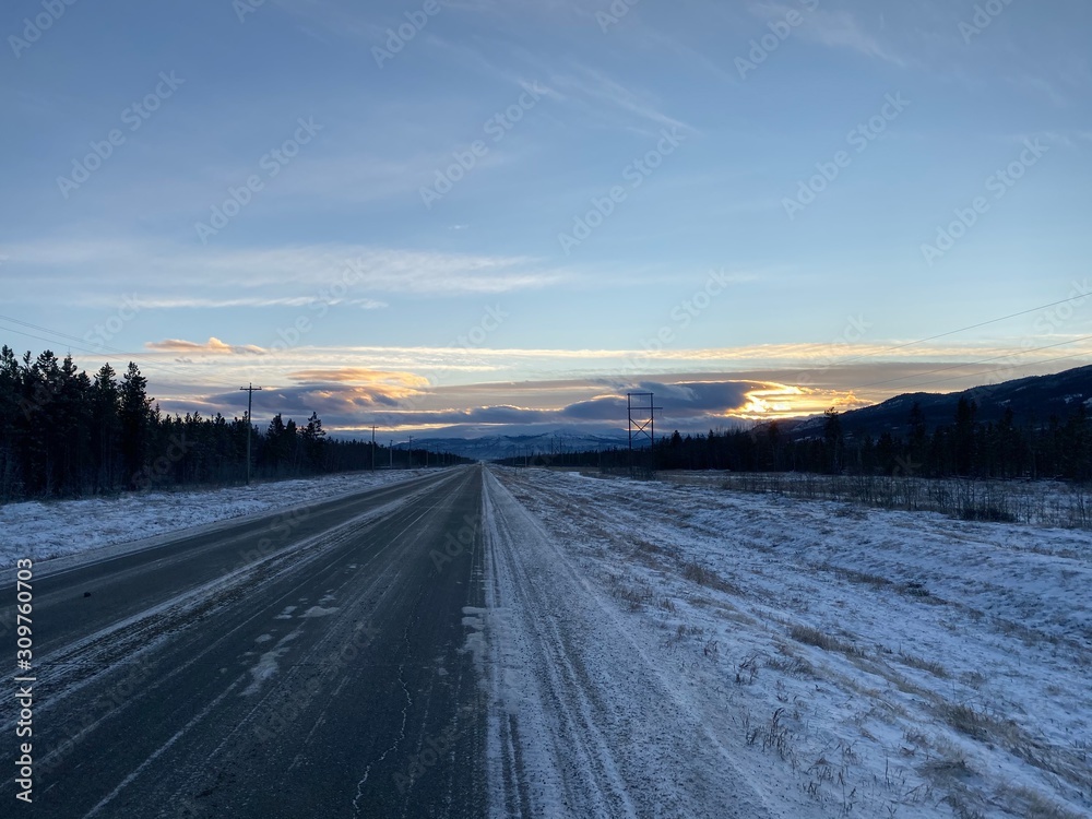 road in winter road in winter