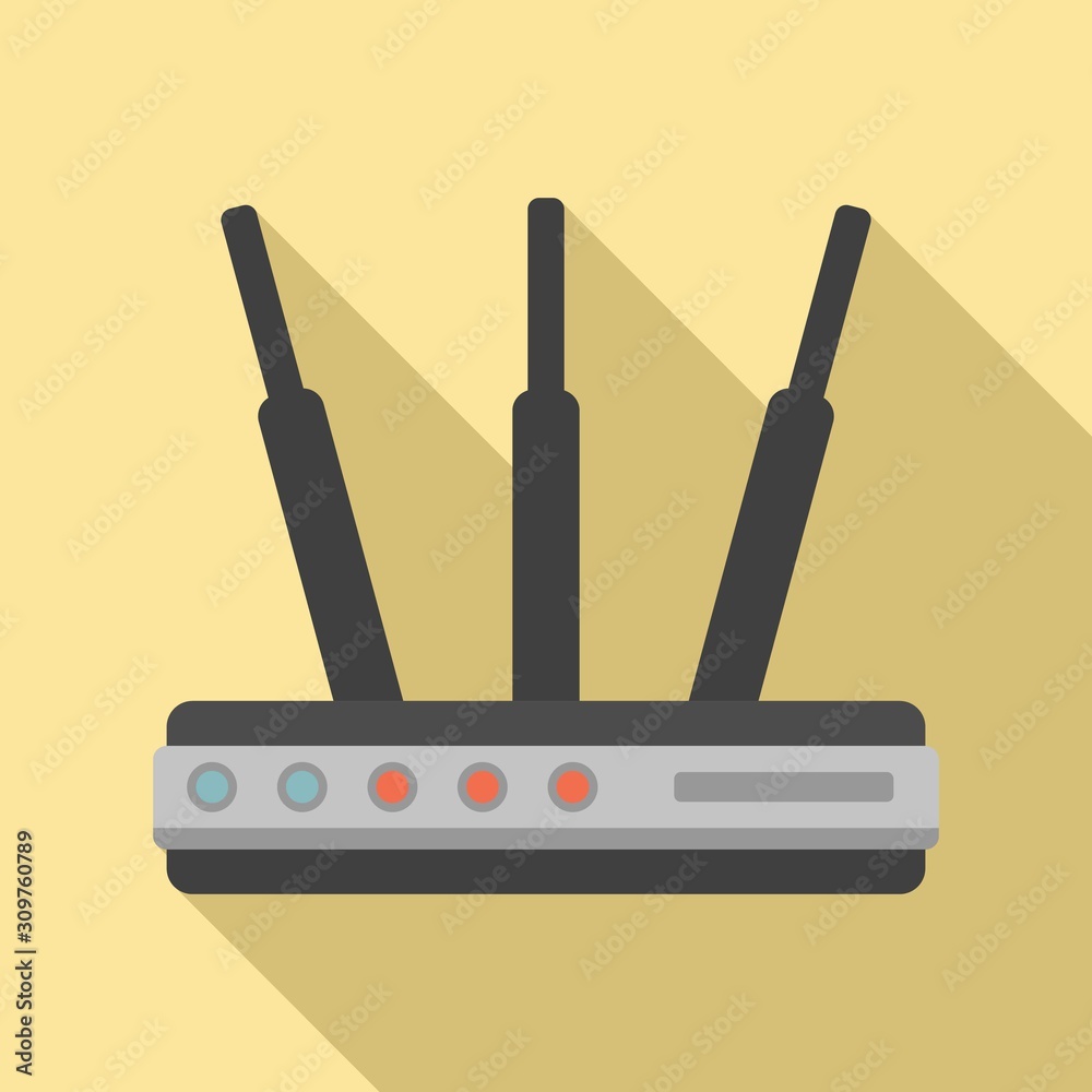 Router Hub Icon Flat Illustration Of Router Hub Vector Icon For Web Design Stock ベクター Adobe Stock