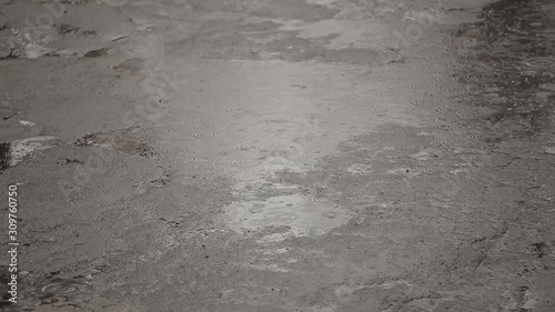 rain on the road