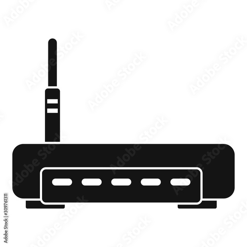 Digital router icon. Simple illustration of digital router vector icon for web design isolated on white background