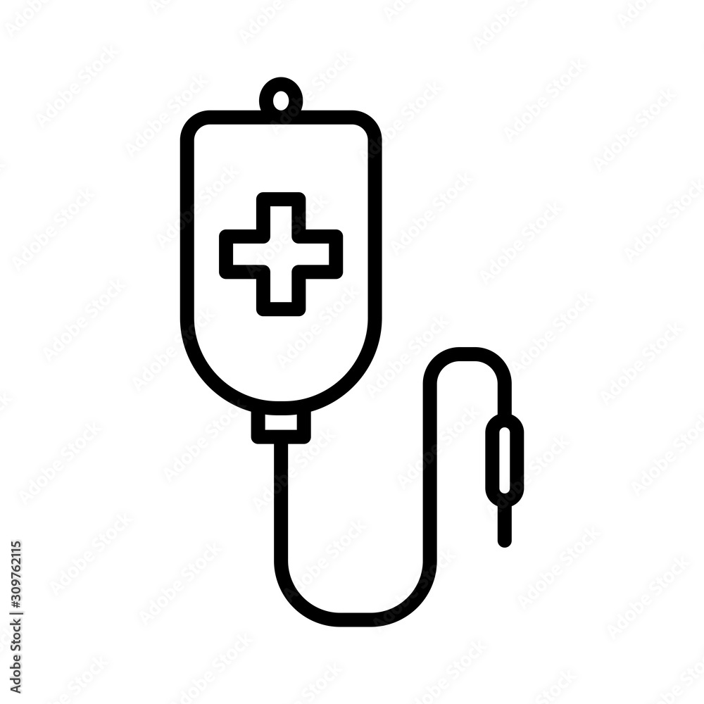 Blood Bag Icon Vector Simple Design Blood Bag Icon Vector Simple Design