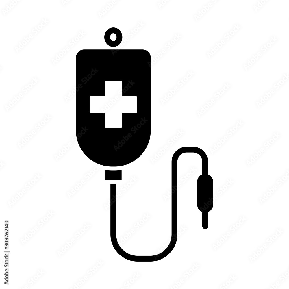 Blood Bag Icon Vector Simple Design Blood Bag Icon Vector Simple Design