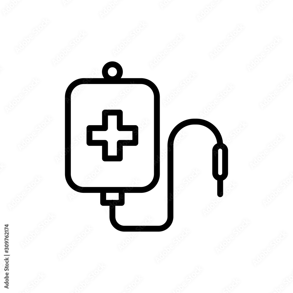 Blood Bag Icon Vector Simple Design Blood Bag Icon Vector Simple Design