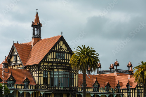 ニュージーランド ロトルアのガバメント・ガーデンズにあるロトルア博物館