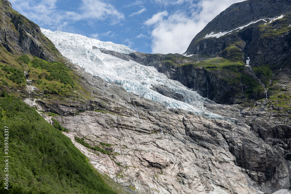 Boyabreen Gletscher im Jostedalsbreen Nationalpark, Norwegen Boyabreen Gletscher im Jostedalsbreen Nationalpark, Norwegen