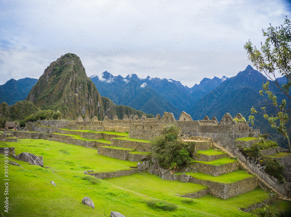 Royal Palace and the Acllahuasi of the Incas in Machu Picchu, Peru