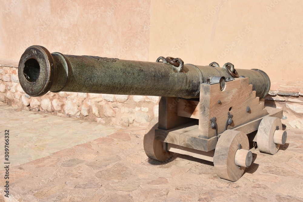 Portuguese Cannon Outside Nizwa Castle, Oman Portuguese Cannon Outside Nizwa Castle, Oman